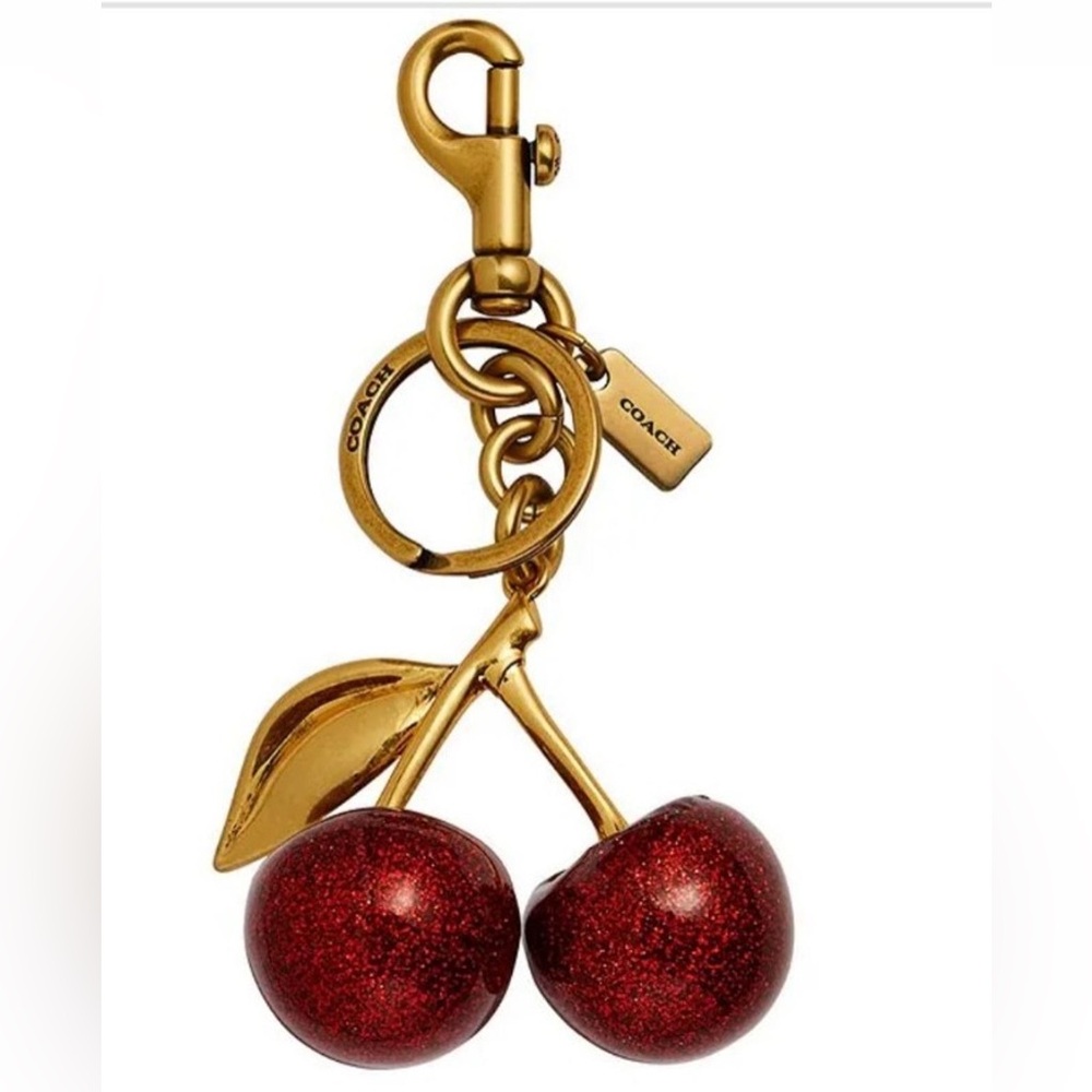 Coach cherry charm 100% authentic gently used coach cherry charm - Picture 1 of 4